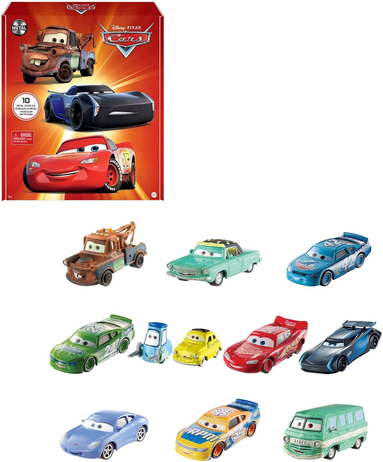 Die-Cast Mini Racers Vehicles Set of 10 from Disney Pixar