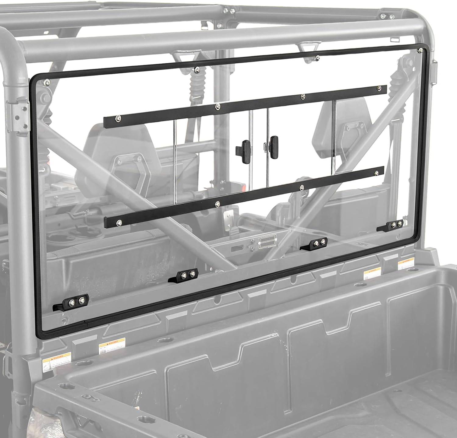 KEMIMOTO 2-in-1 Sliding Vented Rear Window for CFMOTO UFORCE