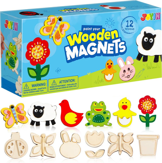 DIY Wooden Magnet Painting Kit for Kids