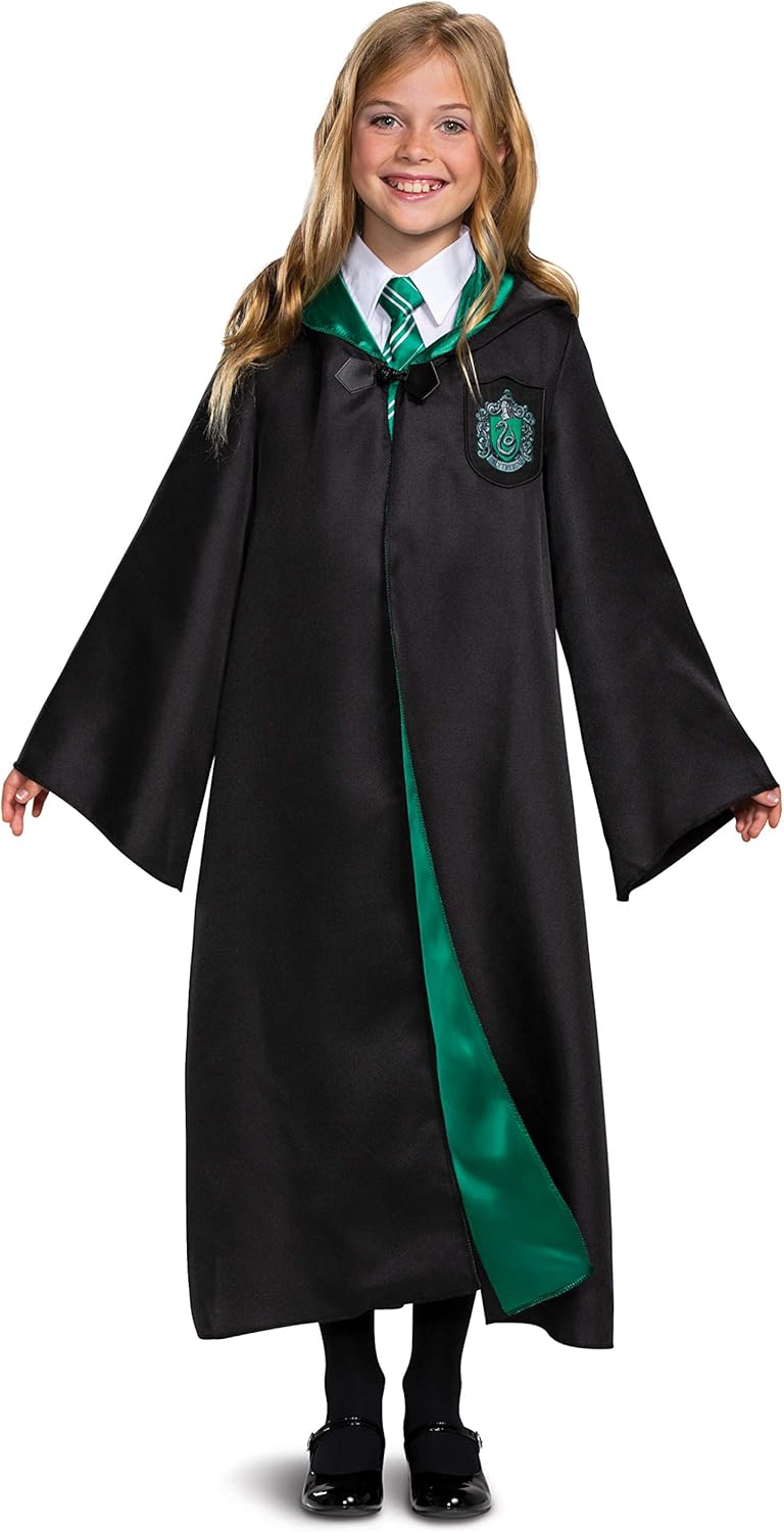 Deluxe Harry Potter Slytherin Robe for Kids Dress Up Fun