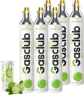 GasClub 60L CO2 Cylinder 6-Pack - Compatible with All Soda Makers