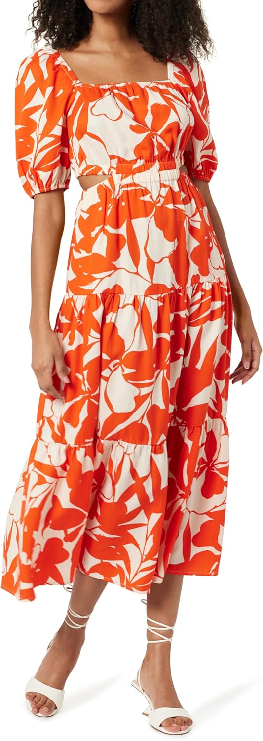 The Drop Women's Anaya Square Neck Cut-Out Maxi Dress Review