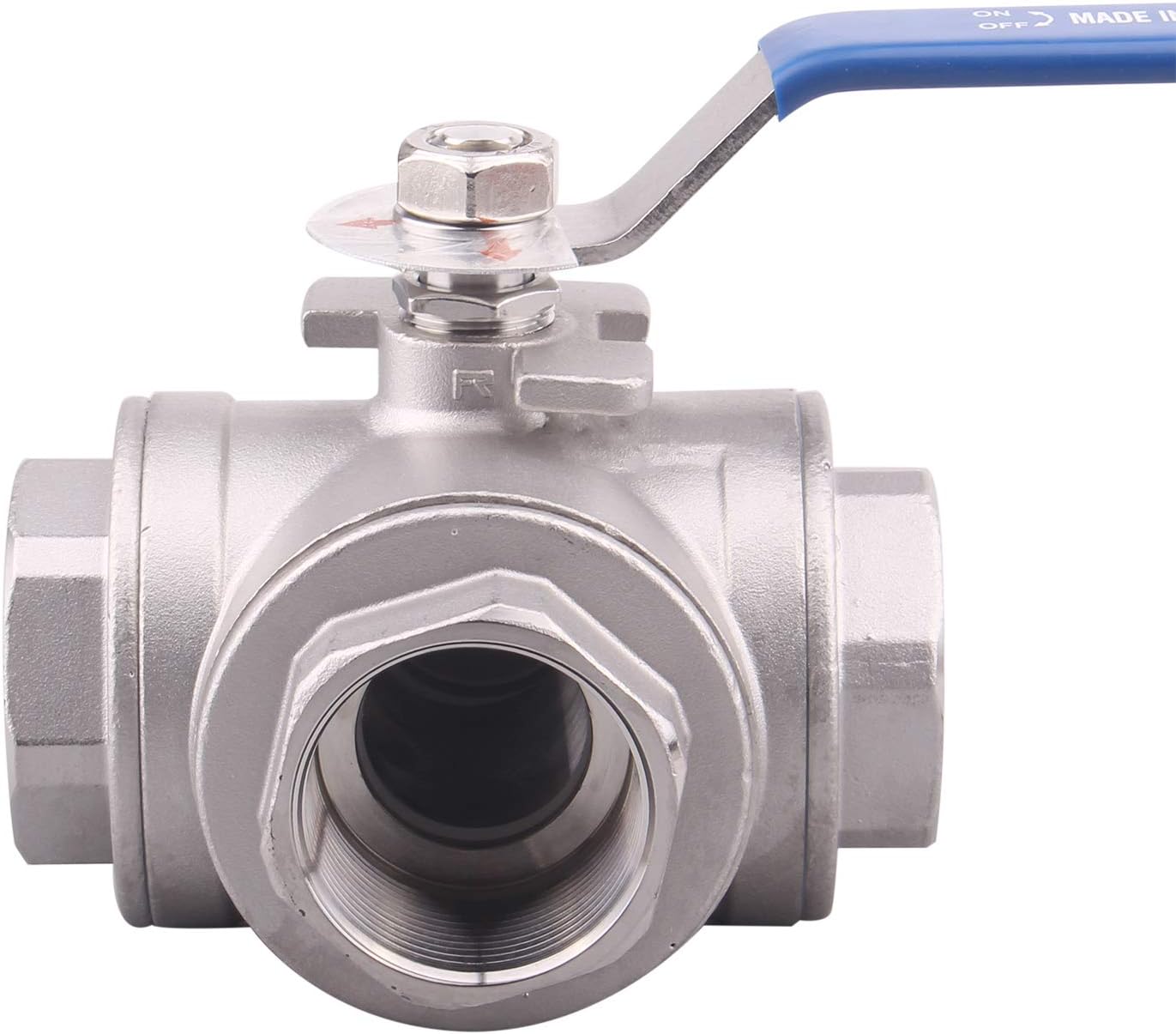 DERNORD 3-Way Ball Valve with T Mounting Pad for Fluids