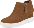 DREAM PAIRS Womens Platform Wedge Sneakers Ankle Booties (Style 164T)
