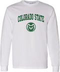 NCAA Team Color Arch Logo Long Sleeve Unisex Tee - Official
