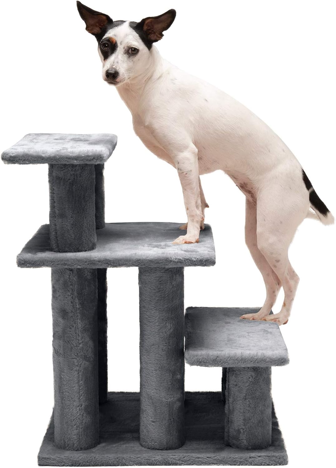 Furhaven Steady Paws Multi-Step Pet Stairs for High Beds