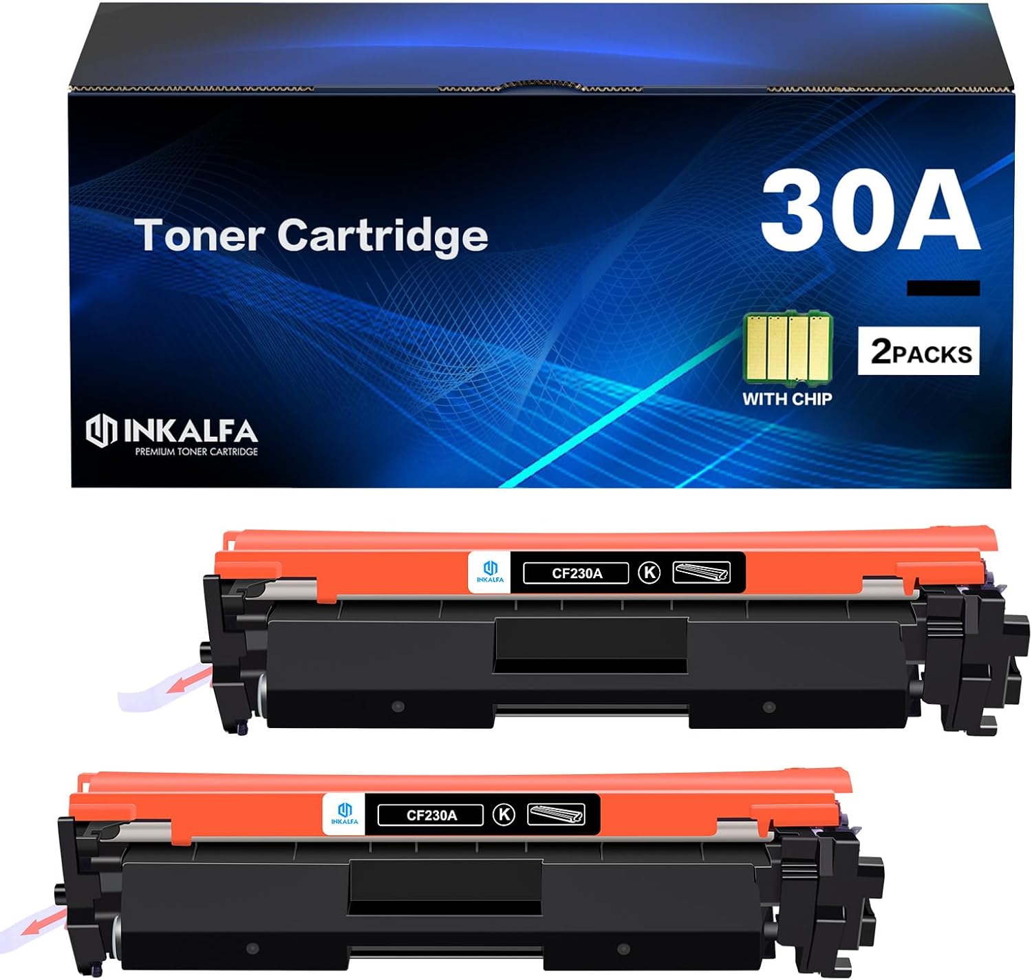 30A CF230A Toner Cartridge Black 2 Pack for HP Printers