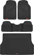 Motor Trend FlexTough All Weather Rubber Car Floor Mats Set