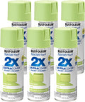 Painter's Touch 2X Ultra Cover Spray Paint, Satin Green Apple - 6 Pack