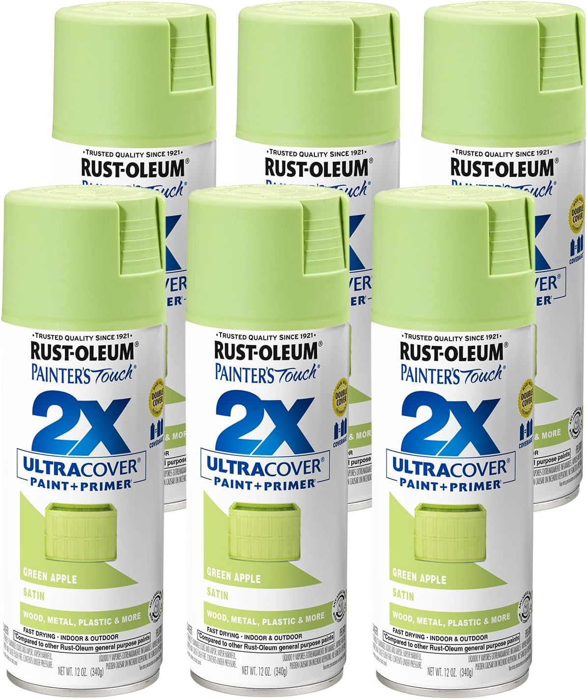 Rust-Oleum Painter's Touch 2X Ultra Cover Spray Paint 6 Pack