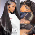 Straight Lace Front Wigs Human Hair 28in 13x6 HD Lace - Natural