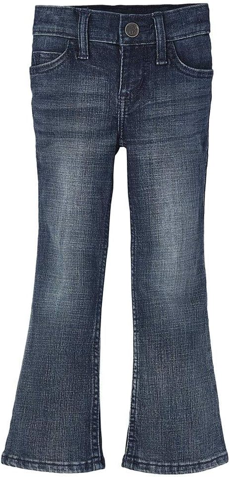 Wrangler Girls Dark Wash Boot Cut Jeans for Comfort and Style