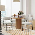 Modern Mid Century Dining Chairs Set of 4 with Curved Backrest