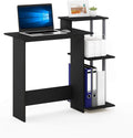 Furinno EFFICIENT Desk Black - Compact Gaming & Home Office Desk