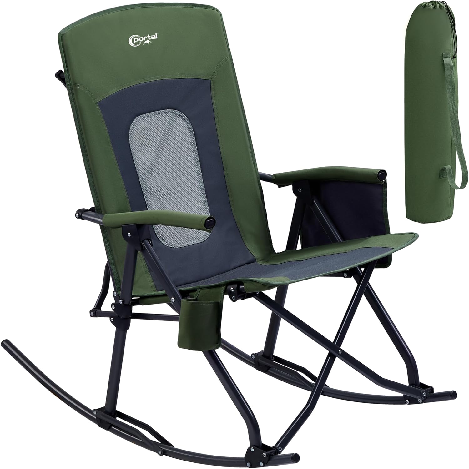 Oversized Folding Rocking Camping Chair for Ultimate Comfort