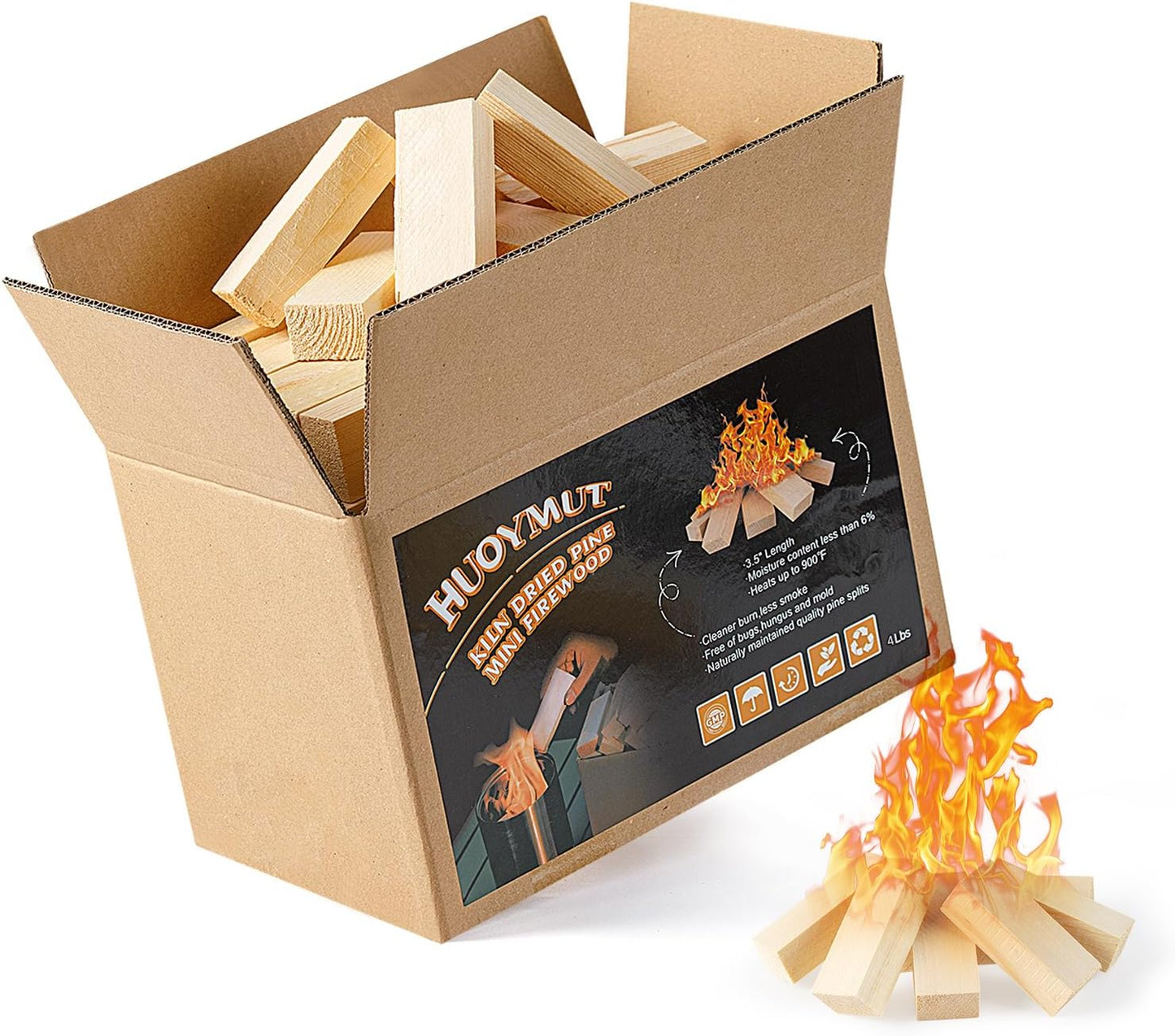 Mini Fire Stick Wood for Tabletop Fire Pits and Fireplaces