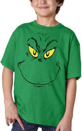 Grinch Face Youth T-Shirt - Dr. Seuss Fun!