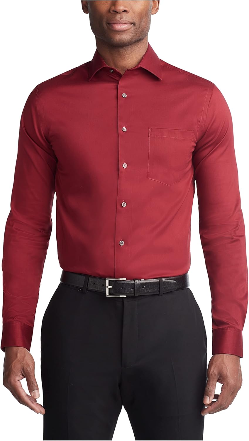 Van Heusen Men's Dress Shirt: Ultra Wrinkle Free Flex Collar
