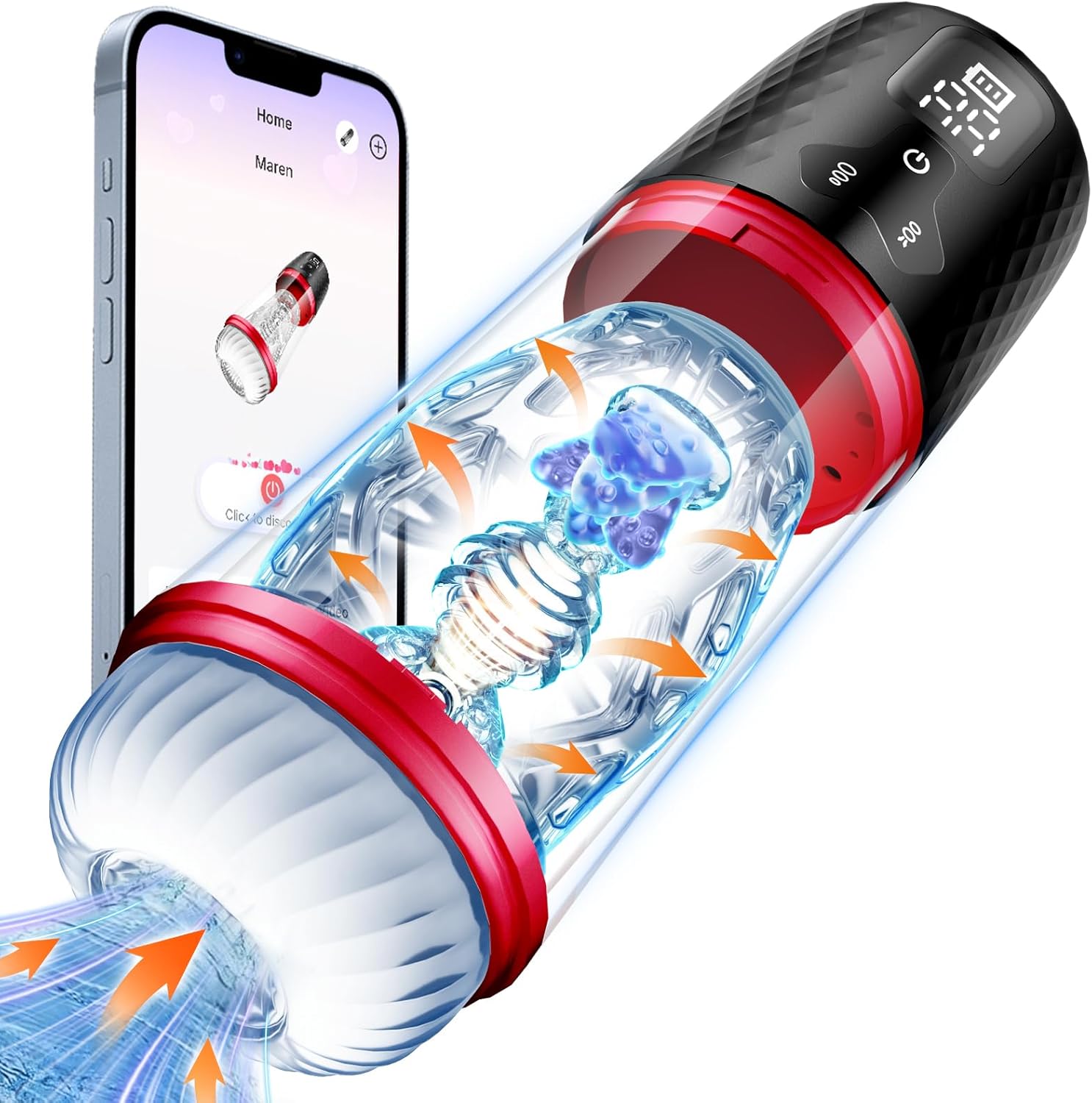 EINSEO Male Masturbator Pump with 9 Suction & Vibration Modes