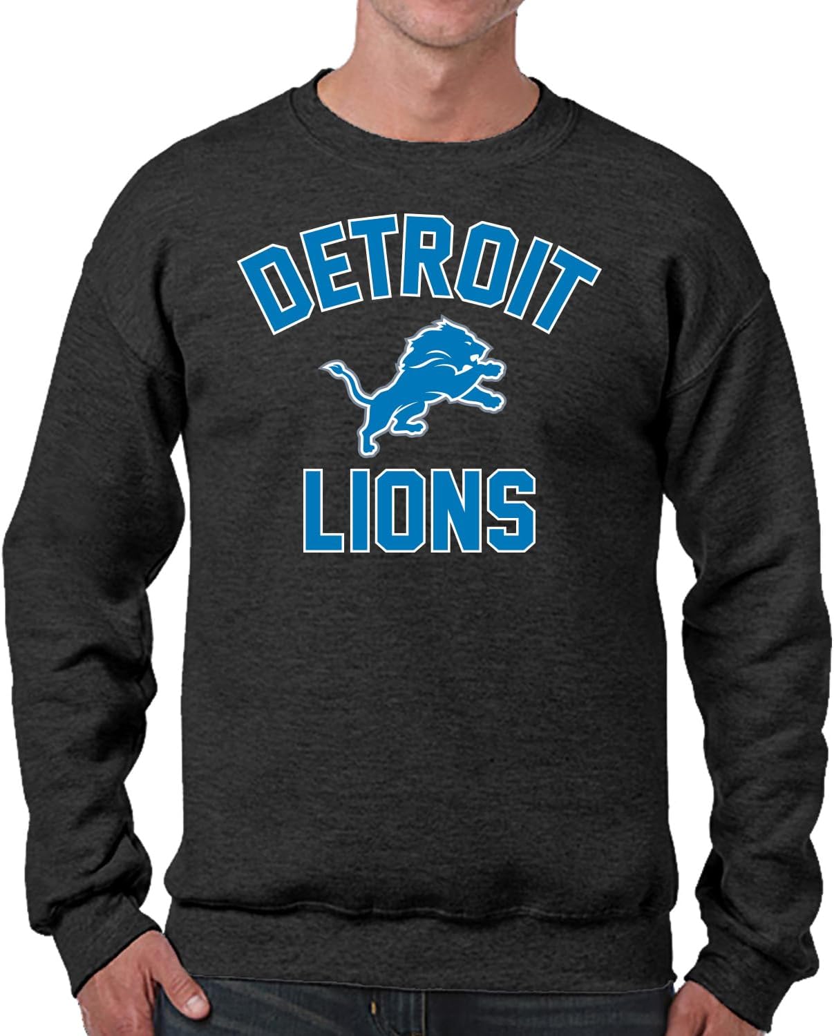 Detroit Lions Adult Gameday Crewneck Sweatshirt for Fans