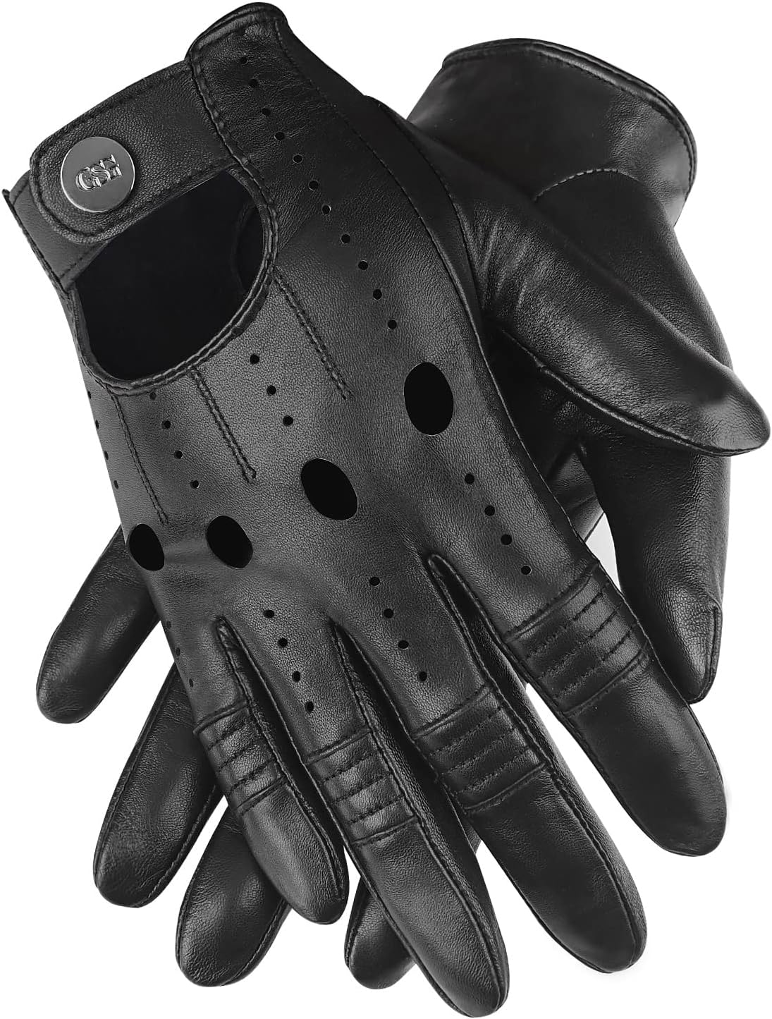 GSG Men Genuine Leather Gloves for Driving and Cycling Comfort