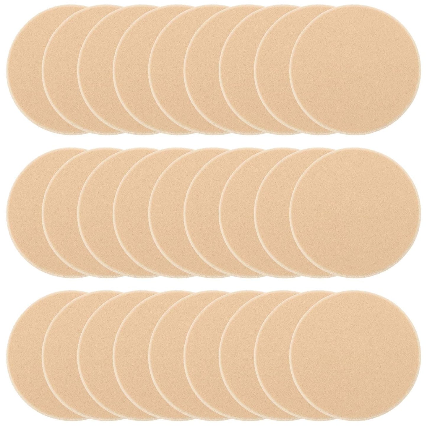 Dorzu 25-pc Soft Makeup Sponges Set - Smoothly Apply Dry/Wet Cosmetics