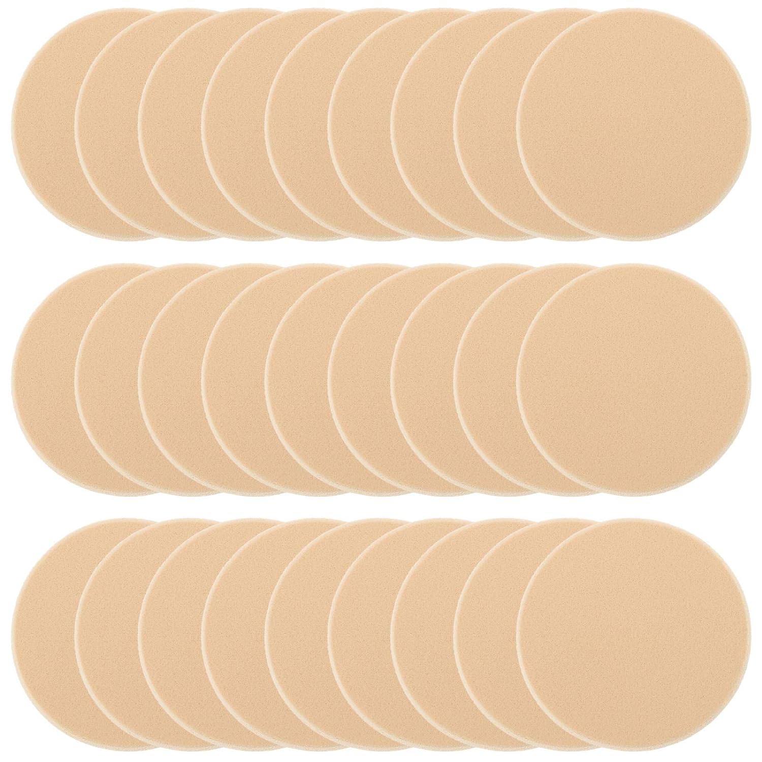 Dorzu 25-pc Soft Makeup Sponges Set - Smoothly Apply Dry/Wet Cosmetics