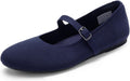 Women's Mary Jane Ballet Flat Shoes - Comfortable Foldable Knit Flats