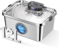 Dog Water Fountain 3 Gallons Stainless Steel - Ultra Quiet Pet