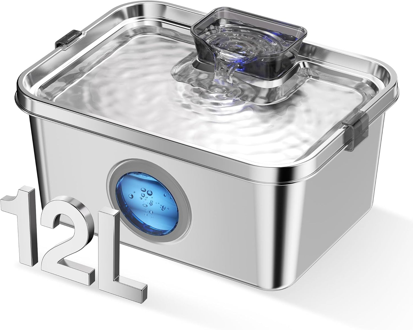 Dog Water Fountain with 3 Gallon Capacity for Multiple Pets