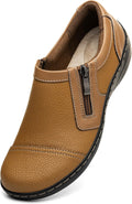 Women's Comfortable Lightweight Leather Loafers - All-Day Cushioning