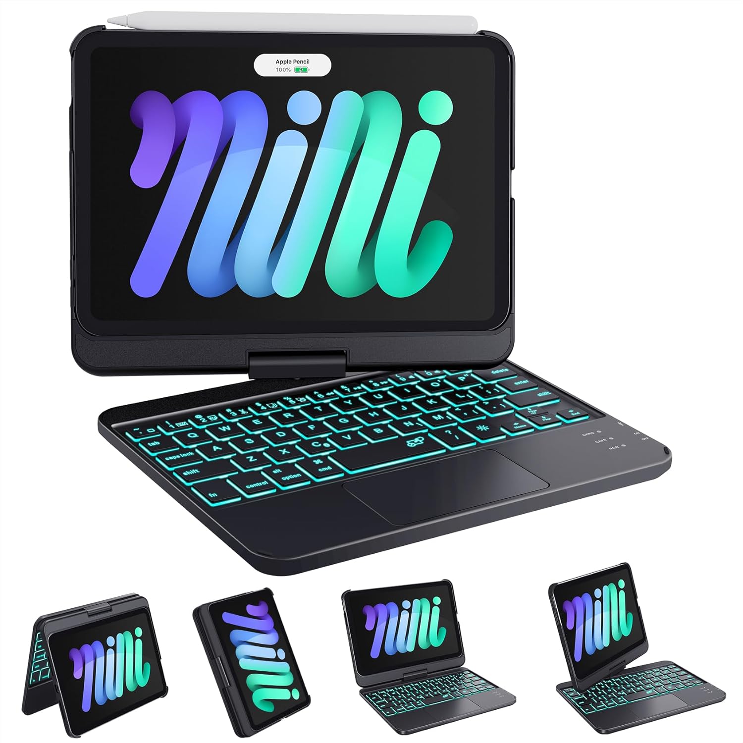 GreenLaw Keyboard Case for iPad Mini 7 & 6 with Touchpad