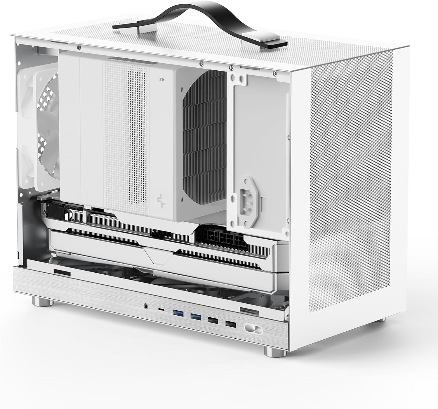 Shiny Snake G300 MATX Mesh PC Case for Gaming and Content Creation