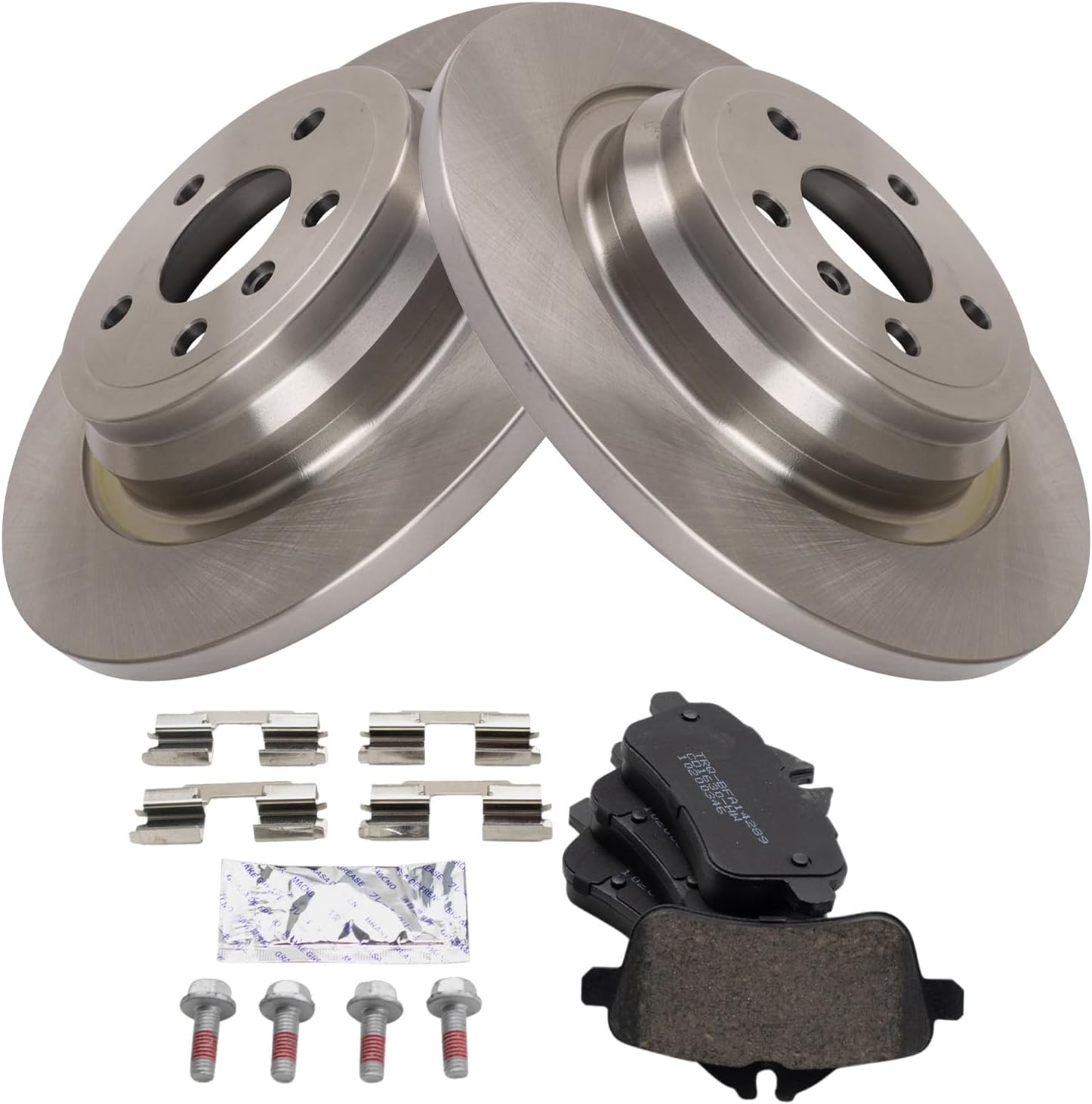 TRQ Rear Brake Pad & Rotor Kit for 2016 Mercedes-Benz Models