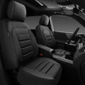 CAR PASS 3D Foam Leather Car Seat Covers Two Front Seats - Air Mesh