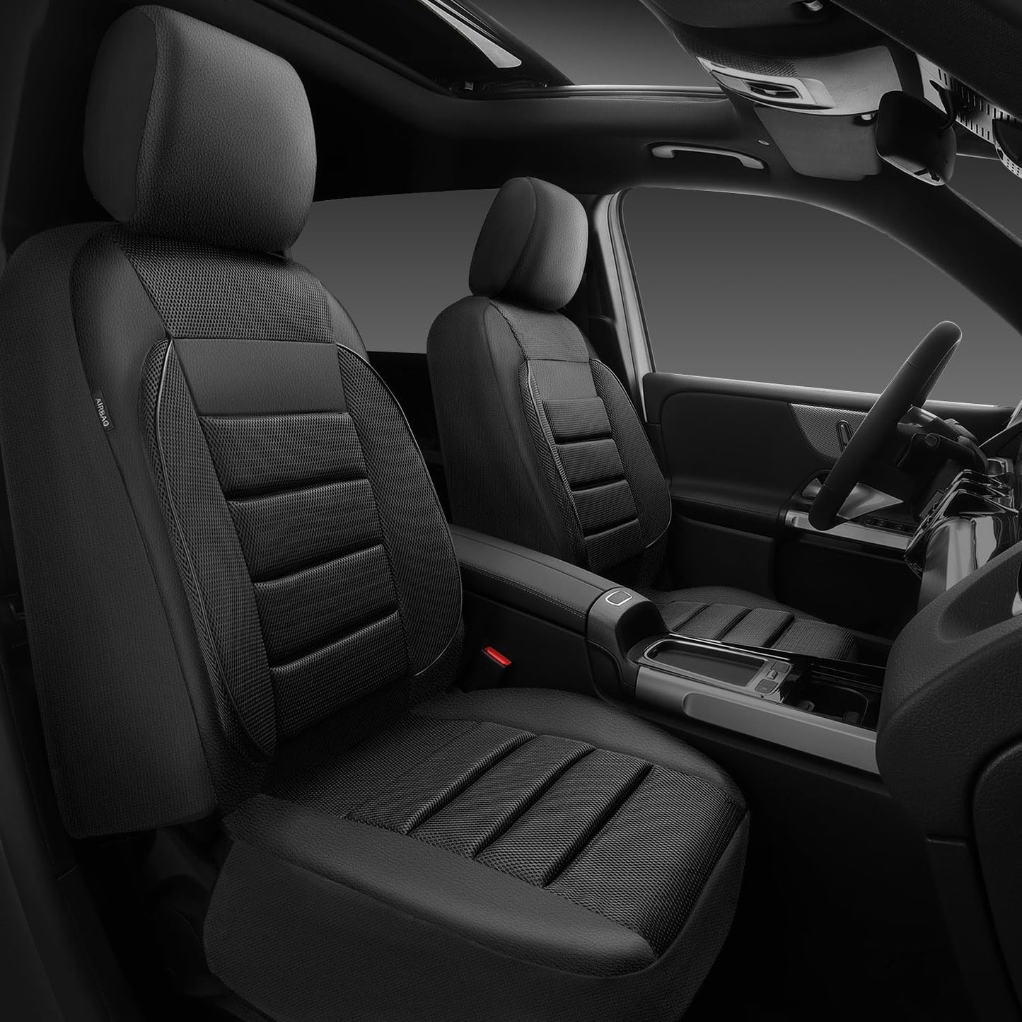 CAR PASS 3D Foam Leather Seat Covers - Cool Comfort!