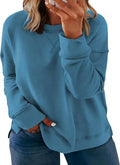 Women's Plus Size Casual Crew Neck Sweatshirt Soft Long Sleeve 65%