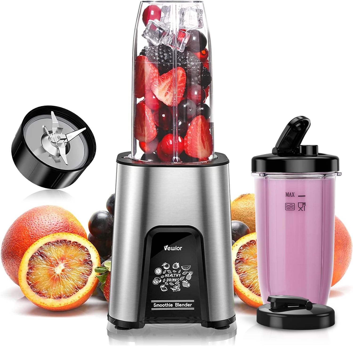 VEWIOR 900W Smoothie Blender - Blend On-The-Go!