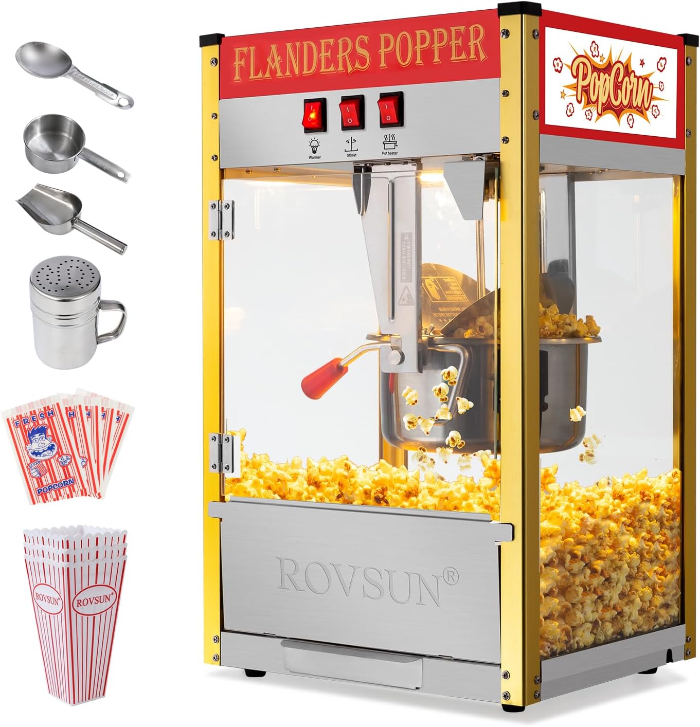ROVSUN Movie Theater Style Popcorn Maker