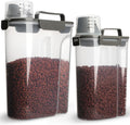 Dog Food Storage Container Set with Airtight Seal and Handle