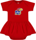 College-Themed Baby Girls' Dress Bodysuit with Picot Features