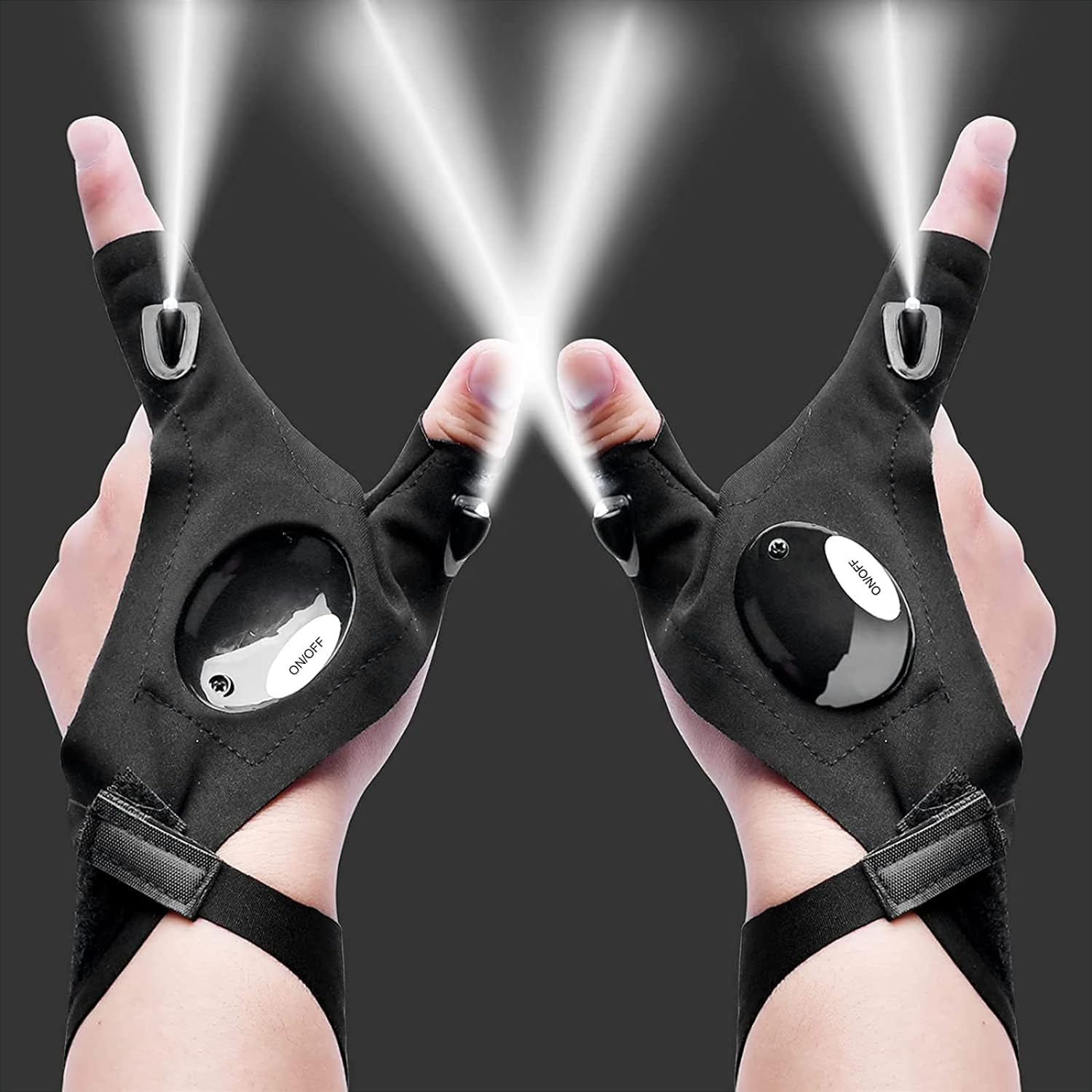 KUCHEY LED Flashlight Gloves - Brighten His Day!
