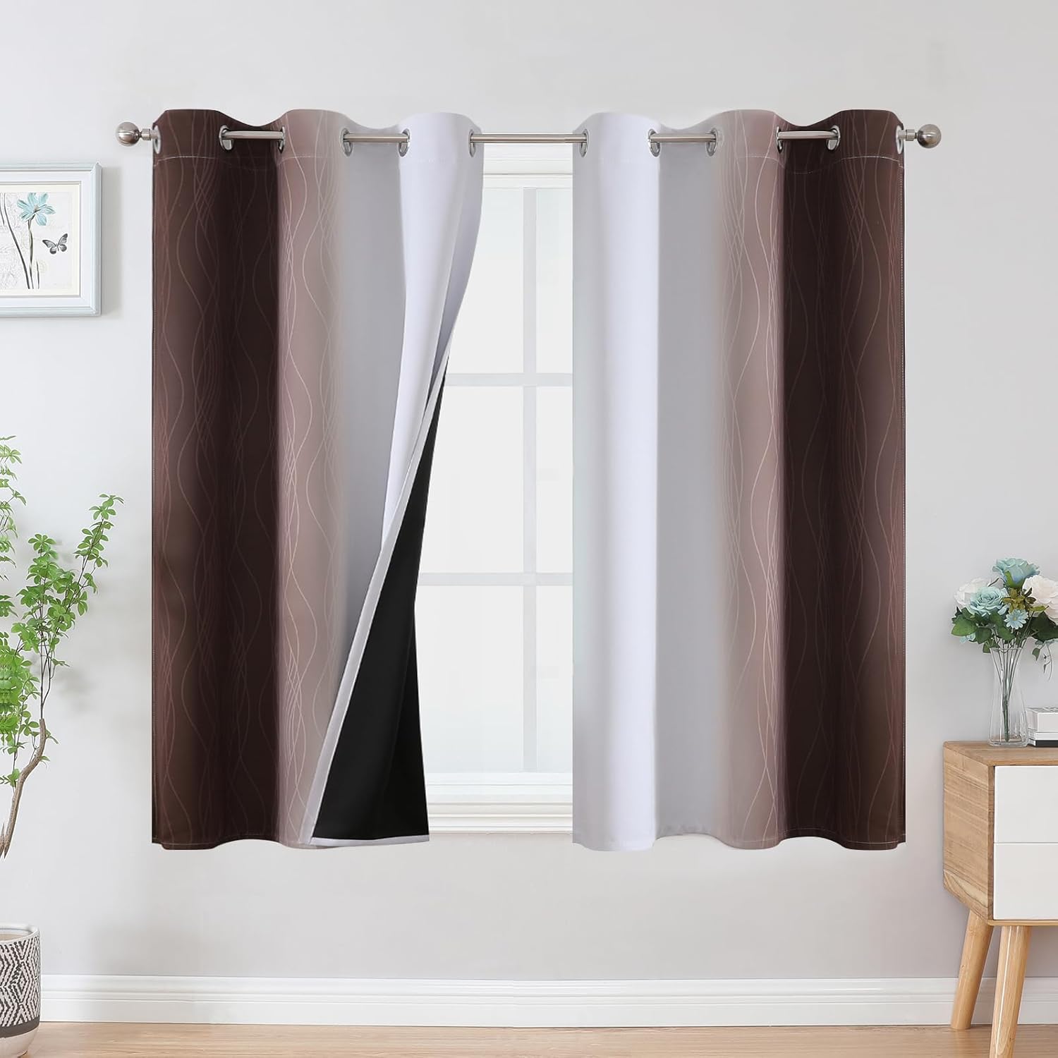 Ombre Blackout Curtains by Estelar Textiler for Full Room Darkening