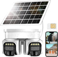 No WiFi 4G LTE Security Camera, 2K Solar Dual Lens 360 View - Reliable