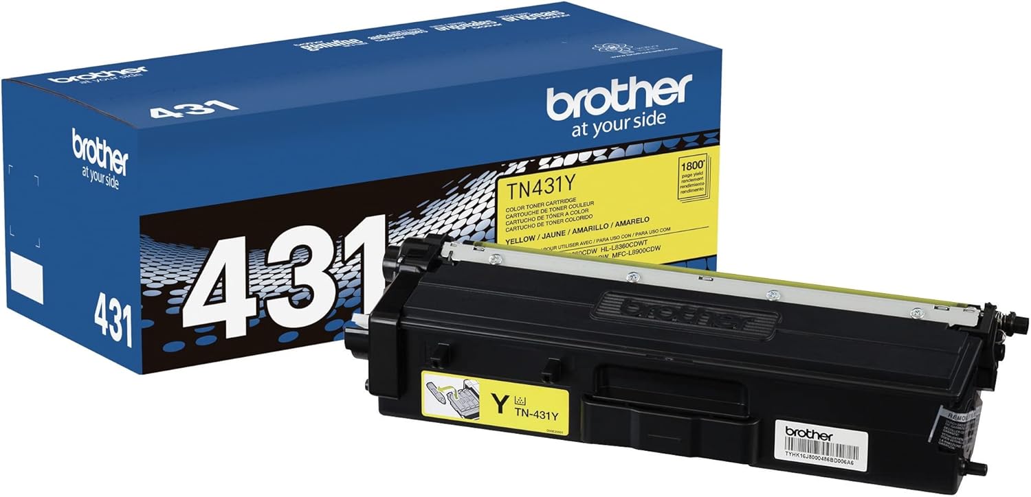 Brother TN431Y Yellow Toner Cartridge for Professional Printing