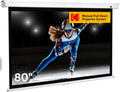 KODAK Manual Pull-Down White Projector Screen 80 in - Large 16:9