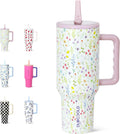 DLOCCOLD 40 oz Tumbler with Handle & Flip Straw for Hydration