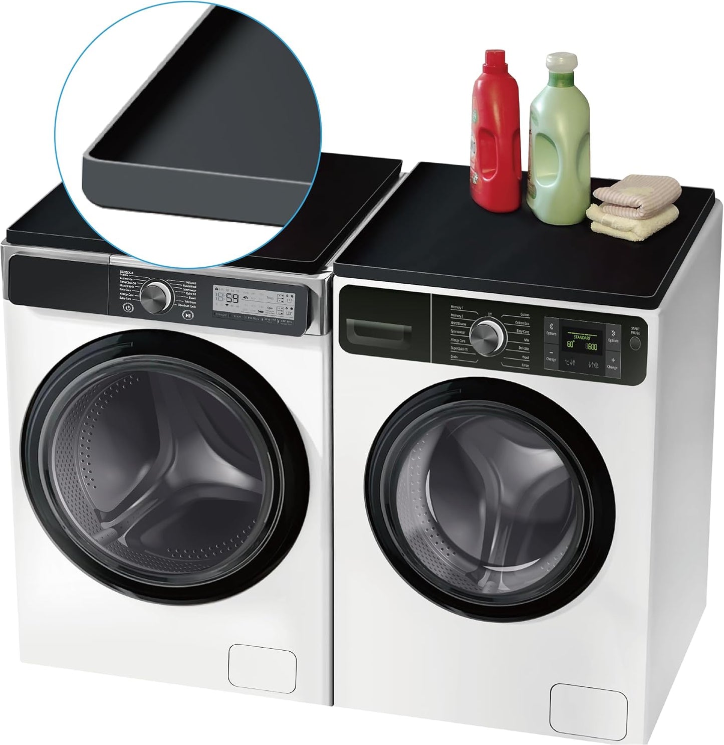 Non-Slip Waterproof Washer & Dryer Covers - Keep Countertops Safe!