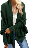 Kimono Batwing Cable Knitted Slouchy Oversized Wrap Cardigan - Cozy