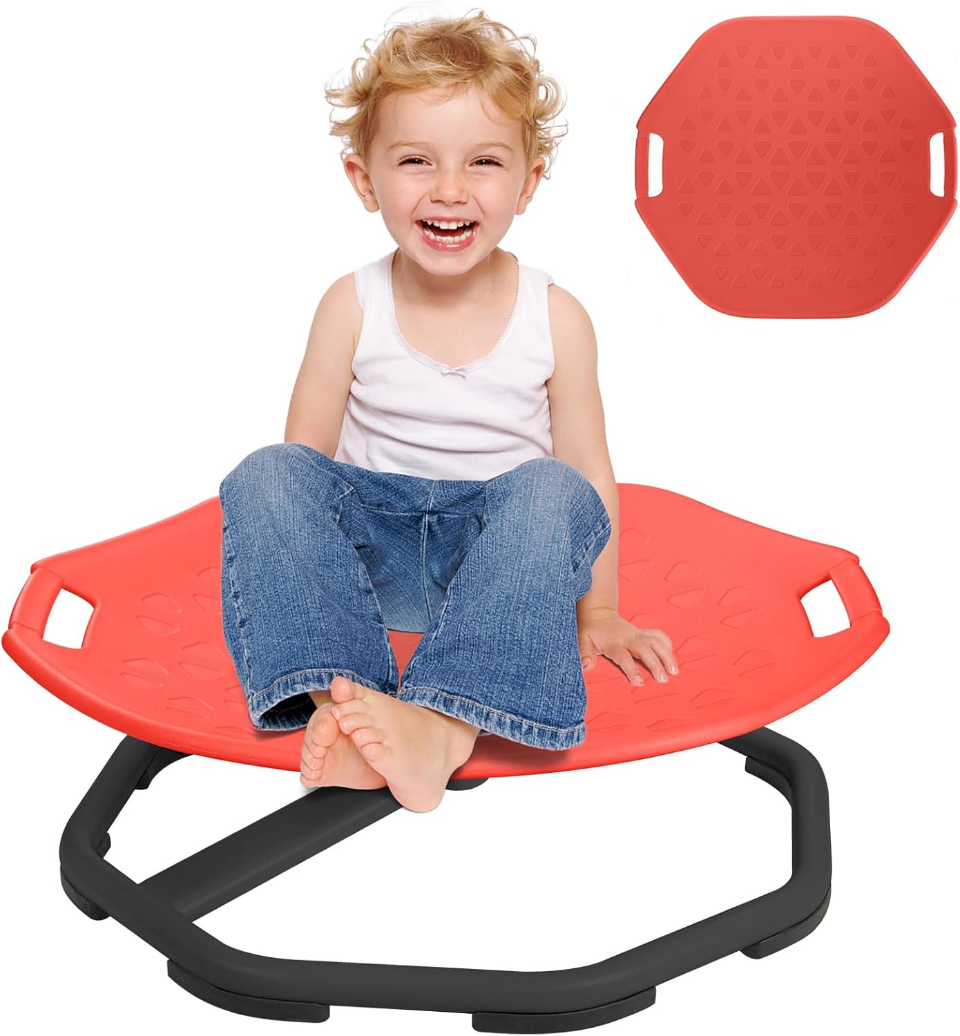 Red Sensory Spinning Chair for Autism: Improve Body Coordination!
